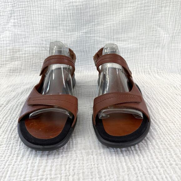 Ecco Leather Sandals Size 41 EU 10 US Adjustable Straps Comfort - Picture 2 of 9